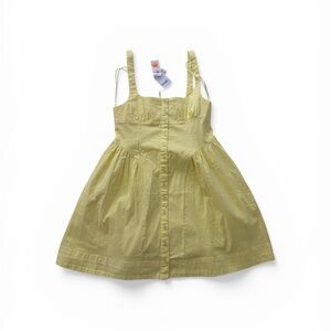 Yellow Button-Front Sundress